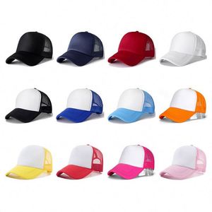 Polyester Foam Front Mesh Back 5 Panel 2 Tone Custom Trucker <b>Hat</b> Adjustable Mens Athletic Fitted Baseball Cap Casquette - Product Image 3
