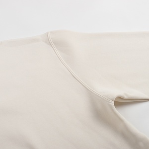 Sweat-shirt minimaliste crème pour <span class=keywords><strong>homme</strong></span> - 100% coton pur, confortable et tendance - Product Image 4