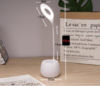 Lampe de table flexible pour le soin des yeux portable, lampe de bureau sans fil avec charge USB, pliable, LED, pour la lecture de livres - Acheter une lampe de lecture