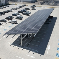 Système de carport solaire étanche UISOLAR, abri photovoltaïque, auvent solaire, carport solaire pour stationnement de voitures
