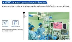 Laparoskop sistem kamera endoskopi laparoskop, 10mm laparoskop otomatis aliran tinggi intifflator CO2 - Product Image 3