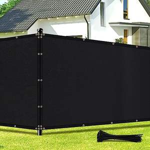 Brise-vue de jardin 6'x50' robuste en maille pour clôture, protection solaire pour mur extérieur, jardin, cour, piscine, terrasse - Product Image 6