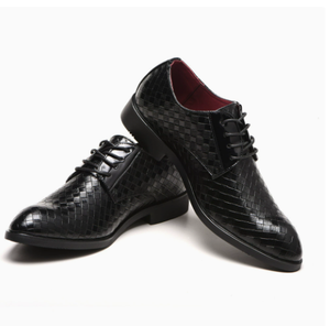 Nouvelles chaussures habillées en cuir PU à lacets et bout pointu pour hommes, style britannique, pour affaires, mariages et occasions formelles, avec semelle extérieure en caoutchouc - Product Image 4