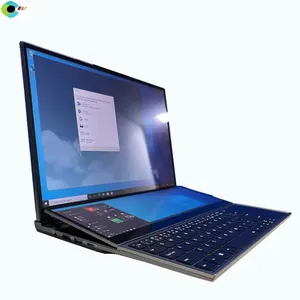 オリジナルの新しいデュアルスクリーンディスプレイラップトップ16インチノートブックコンピューターCPUIntel Core i7-10750hビジネスラップトップ