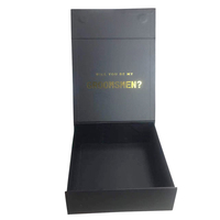 Boîte cadeau personnalisée avec couvercle et base blancs, impression dorée et couvercle amovible pour fournisseur d'emballages de détail pour l'artisanat