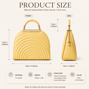 Custom Fashion Logo Factory Direct Premium PU Leather with Quilted Stitching Women <b>Handbags</b> minimalism designer Shoulder Bags - Product Image 2