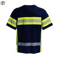 T-shirt de travail extérieur personnalisé JIADE Construction&Site pour hommes, en charbon de bambou, haute visibilité, anti-humidité et anti-UV