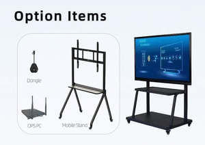 Écran interactif intelligent tout-en-un 4K avec fonction tactile IR, partage <span class=keywords><strong>multi</strong></span>-écrans sans fil, Android <span class=keywords><strong>OPS</strong></span>, tableau blanc interactif, panneau plat - Product Image 4