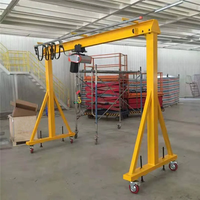Grue portique mobile à poutre simple certifiée CE ISO, capacité 3, 4 et 5 tonnes, avec télécommande électrique sans fil