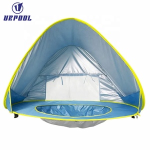 Carpa de Playa para Bebés, Toldo de Playa Portátil, Carpa Emergente con Piscina, Protección UV UPF 50+, Refugio Solar para Bebés - Product Image 3