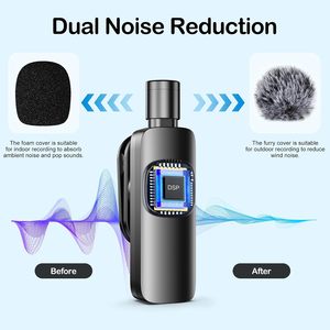Portable 2.4G <b>Wireless</b> Gooseneck Cardioid <b>Microphone</b> with Noise Cancelling for iPhone iPad Video Recording Interviews & Podcasts - Product Image 2