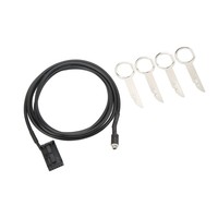 2 câbles audio auxiliaires 6000CD, kit adaptateur de prise audio auxiliaire avec outils de démontage, remplacement pour Ford F