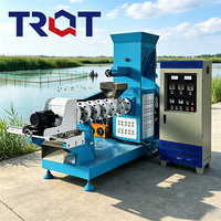 Extrudeuse Monovis Humide Haute Productivité en Acier Carbone pour la Production de Granulés d'Aliments pour Poissons et Animaux de Compagnie en Aquaculture (Mini)