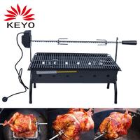 Barbecue à rôtisserie automatique pour poulet brésilien, extérieur, au charbon de bois, avec structure métallique et finition peinte