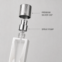 Flacon de parfum vide personnalisé 35 ml rechargeable avec pulvérisateur stylo et capuchon doré, atomiseur de voyage portable, boîte de présentation Kraft en gros