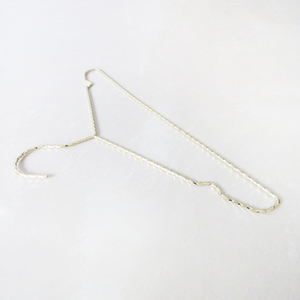 Shiny 400mm Gold Retail Boutique Dress Suit Display Gold Plated Metal Wire Clothes <b>Hanger</b> - Product Image 3