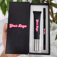 Kit de luxe en gros pour gloss liquide 2-en-1 et crayon à lèvres, marque privée, avec emballage