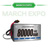 Твердотельный аккумулятор большой емкости 80000 мАч 6S 23,7 V 10C 272Wh/кг для фиксированного крыла VTOL UAV Multi-rotor