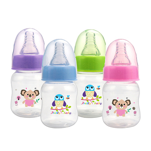 Bouteille de lait pour bébé nouveau-né sans BPA, 60 ml, à large ouverture, en silicone, anti-fuite, avec motif de <span class=keywords><strong>dessin</strong></span> <span class=keywords><strong>animé</strong></span> - Product Image 1