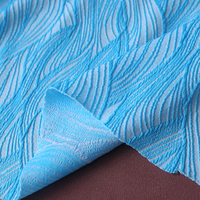 Tissu jacquard en nylon, polyester et élasthanne, jacquard à feuilles d'érable, élastique, brillant, pour sous-vêtements, maillots de bain, bikinis