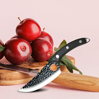 Couteau à désosser forgé de style chinois de 6 pouces avec manche en bois de chef Cuisine Boucher Abattage Viande Couperet Couteau Netteté Caractéristique