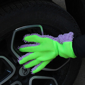 Großhandel 5-Finger Mikrofaser Auto-Waschhandschuhe Chenille Reinigungshandschuhe für Räder, Lack & Detailing - Product Image 3