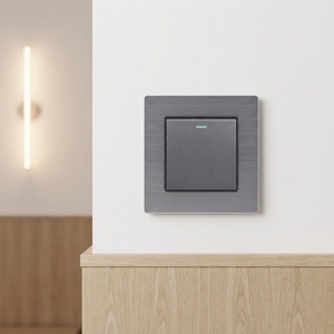 Interruptor de Luz Elétrico Multifuncional com Indicador LED, Design Moderno para Casa e Escritório - Product Image 3