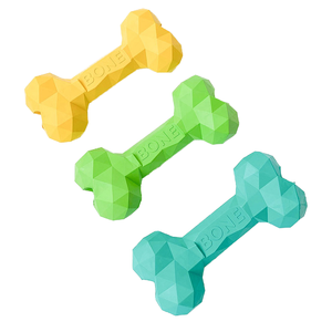 D06 Rubber <b>Bite</b> Resistant Pet Favorite Stock Interactive ChewToy Bone Pet Chew Toys Dog Feeder Treat Toys - Product Image 1