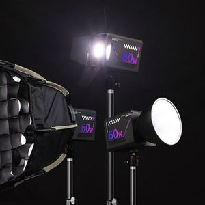 Lampe photo COB 60W RGB 2800-6500K, batterie 10000mAh, CRI <span class=keywords><strong>95</strong></span>+, contrôle par bouton, CE ROHS, prend en charge l'OEM, emballage personnalisé - Product Image 2