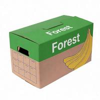 Caja de Embalaje de Cartón Personalizada para Frutas Agrícolas en China con Diseño de Plátano Fresco Catron con Estructura Corrugada