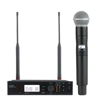 Sistema de Micrófono Inalámbrico UHF Profesional ULXD4 con Receptor y Micrófono de Mano BETA58A BETA87A para Escenarios, Iglesias y Eventos