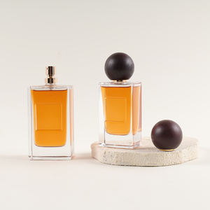 Flacon de parfum vide en verre personnalisé de 50 ml, emballage de flacon de parfum vintage avec bouchon en bois - Product Image 2