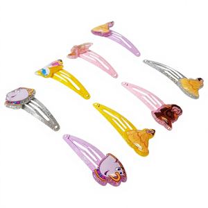 Ella. Accesorios Oficiales con Licencia de Princesas, Pinzas para el Cabello para Niñas, Paquete de 8 Pinzas de Colores Variados, Princesas Bella, Clásicos Atemporales - Product Image 1