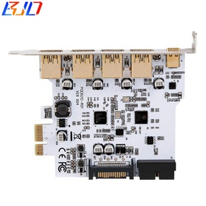 5gbps 4 <span class=keywords><strong>USB</strong></span> <span class=keywords><strong>3</strong></span>.0 + <span class=keywords><strong>1</strong></span> Type-C kết nối để <span class=keywords><strong>PCI</strong></span> <span class=keywords><strong>Express</strong></span> <span class=keywords><strong>PCI</strong></span>-E 1X mở rộng riser thẻ với USB3.0 19pin ổ cắm SATA 15pin điện - Product Image 3