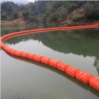 Bouée flottante de déchets à deux lobes en maille pour barrage de centrale hydroélectrique, barrière flottante, flotteurs de tuyaux en plastique, bouée de signalisation