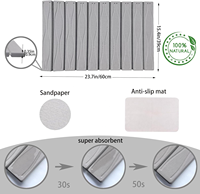 Nouveautés CC : Tapis de bain contemporain à séchage rapide pour comptoir de cuisine et évier, servant également de tapis de séchage pour vaisselle sur comptoir
