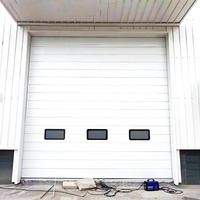 Porte à enroulement industrielle en acier galvanisé résistant au vent, sur mesure pour entrepôt, avec certificat CE
