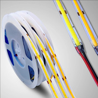 Bande lumineuse LED COB 12V/24V, 320/480 LED/m, sans points, CRI80, blanc 2700K-6500K, longueur personnalisée, directement de l'usine