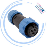 Connecteur rond mâle/femelle Weipu SP1310/S3 SP1312/P3 PA66 pour câble, prise et douille pour dispositif industriel, alimentation et signal