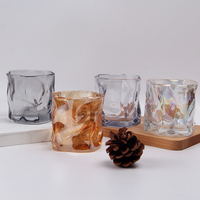 Pot à bougie en verre gris 6oz, récipient vide pour la fabrication de bougies en cire de soja, conteneur de parfum d'ambiance, marque privée, vente en gros, OEM