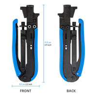 Outil multifonction robuste pour couper les câbles coaxiaux, pince à sertir les fils RG11, outil de sertissage pour connecteurs RG59 RG6 F