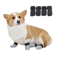 Direktverkauf ab Werk Klassische Weihnachts-Haustiersocken in Schwarz und Grau aus Polyester Atmungsaktive Pfotenschutz-Überzüge für Katzen und Hunde