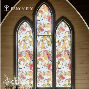 ฉนวนกันความร้อนสำหรับตกแต่งฟิล์มติดหน้าต่างลายดอกไม้ออกแบบได้ตามต้องการสำหรับตลาดเยอรมันโฮมออฟฟิศ - Product Image 3