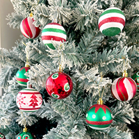 Ensemble de boules de Noël électro-plaquées Bestwish, ornements suspendus festifs pour créer une ambiance, boules en plastique peintes durables