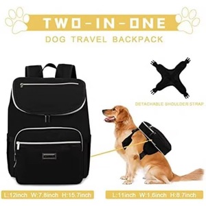 Free Sample Pet Travel Backpack Suitable for Dog <b>Food</b> Travel Bag Multi-functional Pocket Suitable for Dog and <b>Cat</b> - Product Image 2