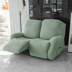 Housse de fauteuil inclinable <span class=keywords><strong>Chivas</strong></span> sans accoudoirs, en jacquard, extensible, couleur unie, lavable, résistante aux taches, pour deux places, très vendue - Product Image 2