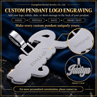 Pendentif Iced Out Numéro 10 avec suspension Dollar, Diamant de laboratoire, Personnalisé Hip Hop pour Hommes et Femmes
