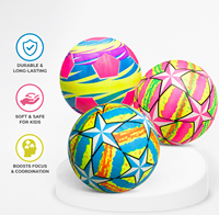 Ballons d'eau en PVC à motifs étoiles et balles de plage colorées pour enfants, vente en gros