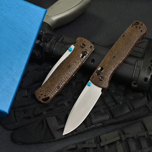 Couteau pliant <span class=keywords><strong>en</strong></span> acier BM 535 D2, manche <span class=keywords><strong>en</strong></span> Micarta lin, couteau de poche tactique d'extérieur, couteau vintage EDC, équipement de survie <span class=keywords><strong>en</strong></span> camping, outil EDC - Product Image 2