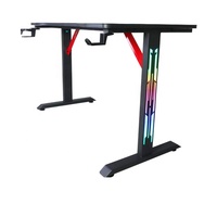 WSS4015 Grand bureau de jeu en forme de T pour ordinateur RGB Cheap Best Office Table avec led Office Household and commercial furniture